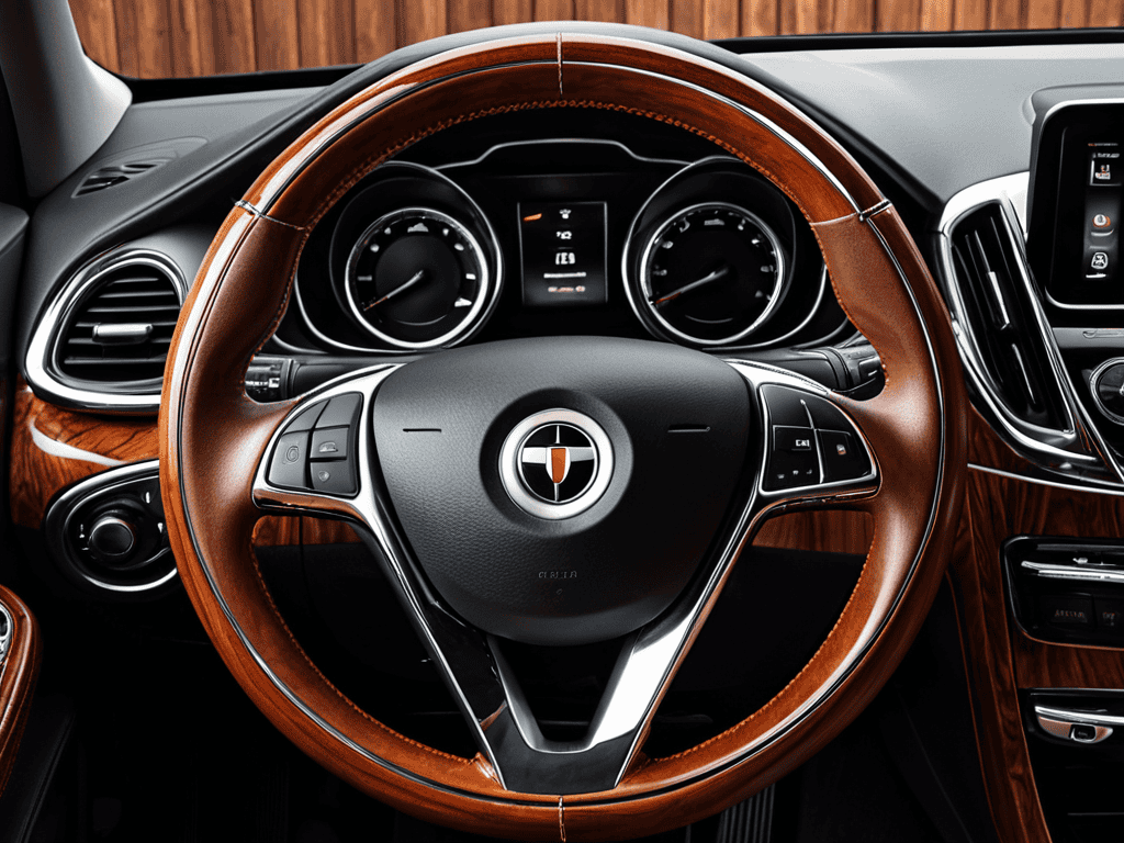 Luxury Leather Steering Wheel Cover