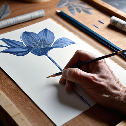 Transferring Designs to Lino With Precision.