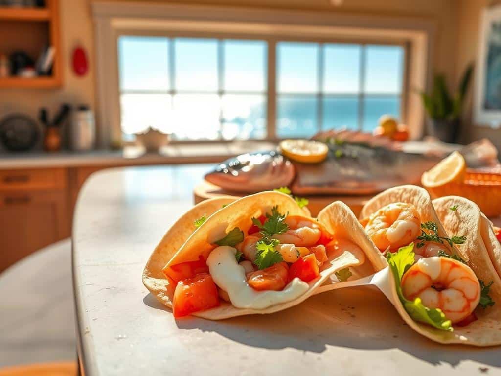 easy seafood meals with shrimp tacos and grilled fish